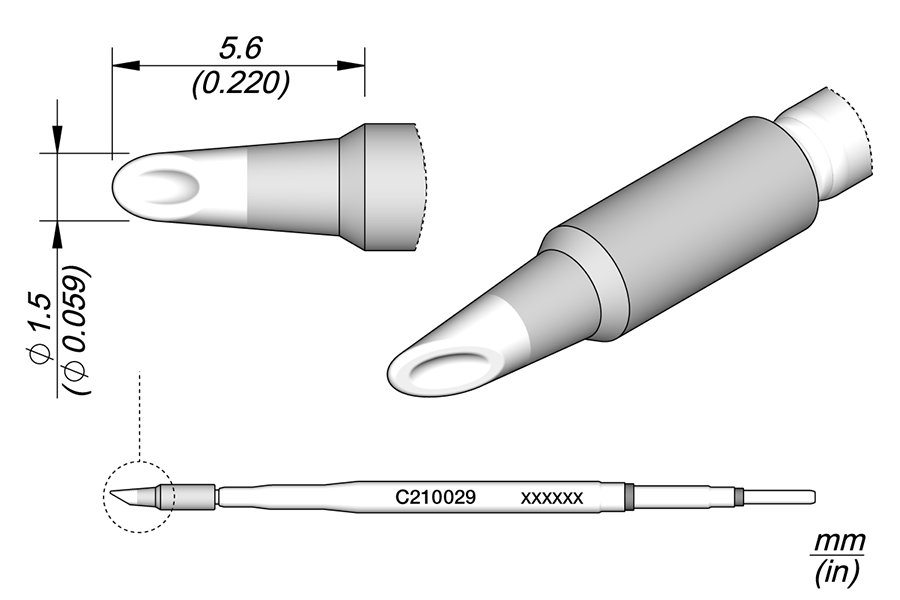 C210029 - Spoon Cartridge Ø 1.5